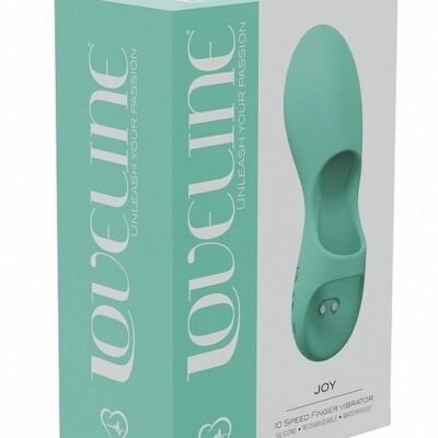 LoveLine Joy Rechargeable Silicone Finger Vibrador - Green