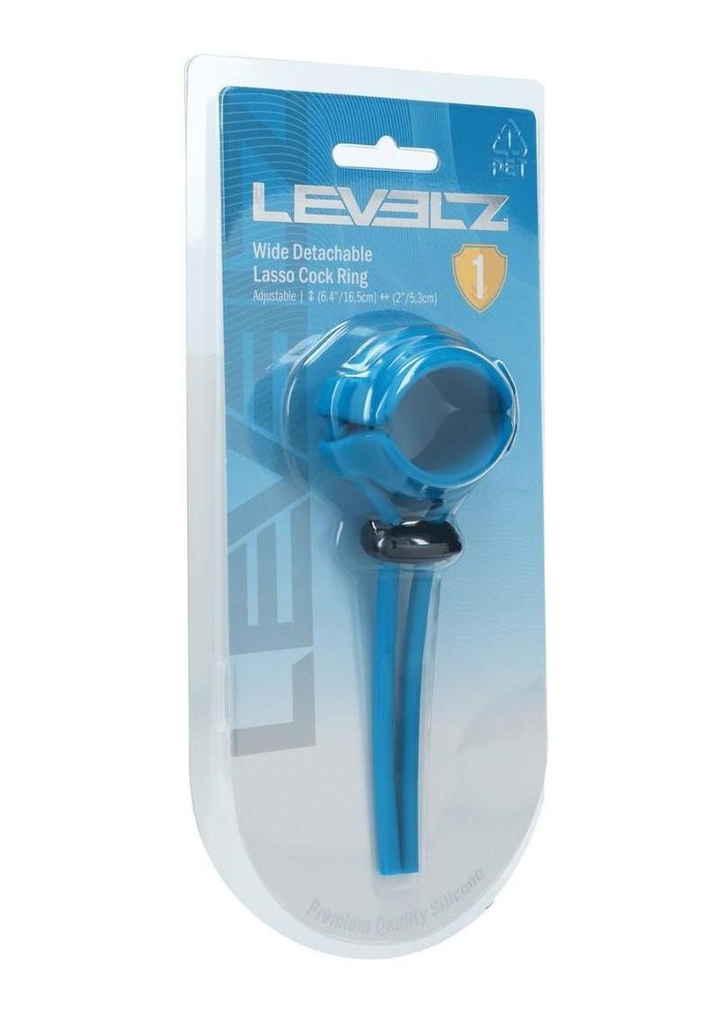 Levelz Detachable Silicone Lasso Cock Ring - 5mm - Teal