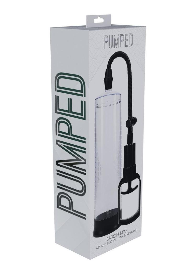 Pumped Basic Pump 2 Water Resistant Silicone Penis Bomba de vacĂo - Clear