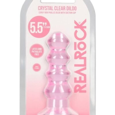 Plug anal Shots - RealRock Curvy Dildo or Butt Plug 5.5in - Pink