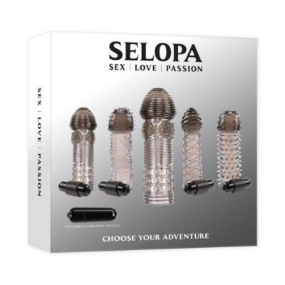 Selopa Choose Your Adventure set de fundas para el pene (5 Piezas) - Gray