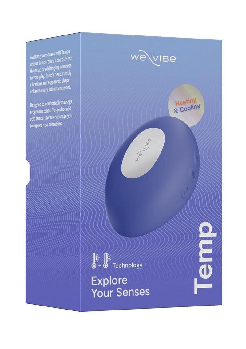 We-Vibe Temp Heating and Cooling Rechargeable Silicone Lay-on Vibrador - Lavender Blue
