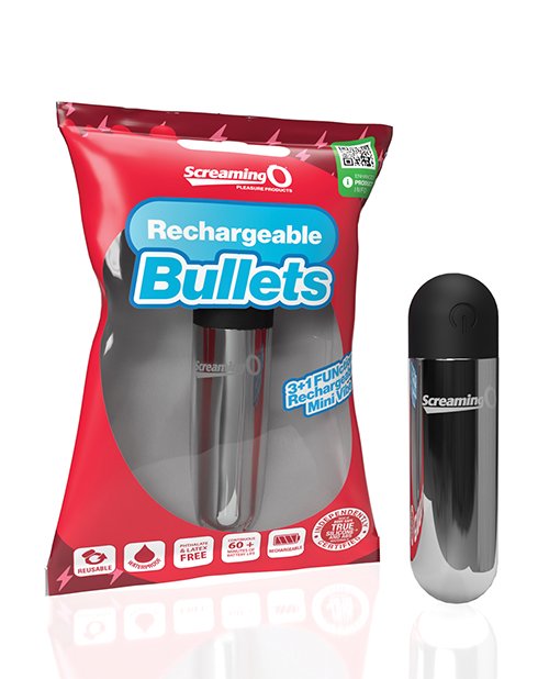 Screaming O Rechargeable Bullets - Siliver