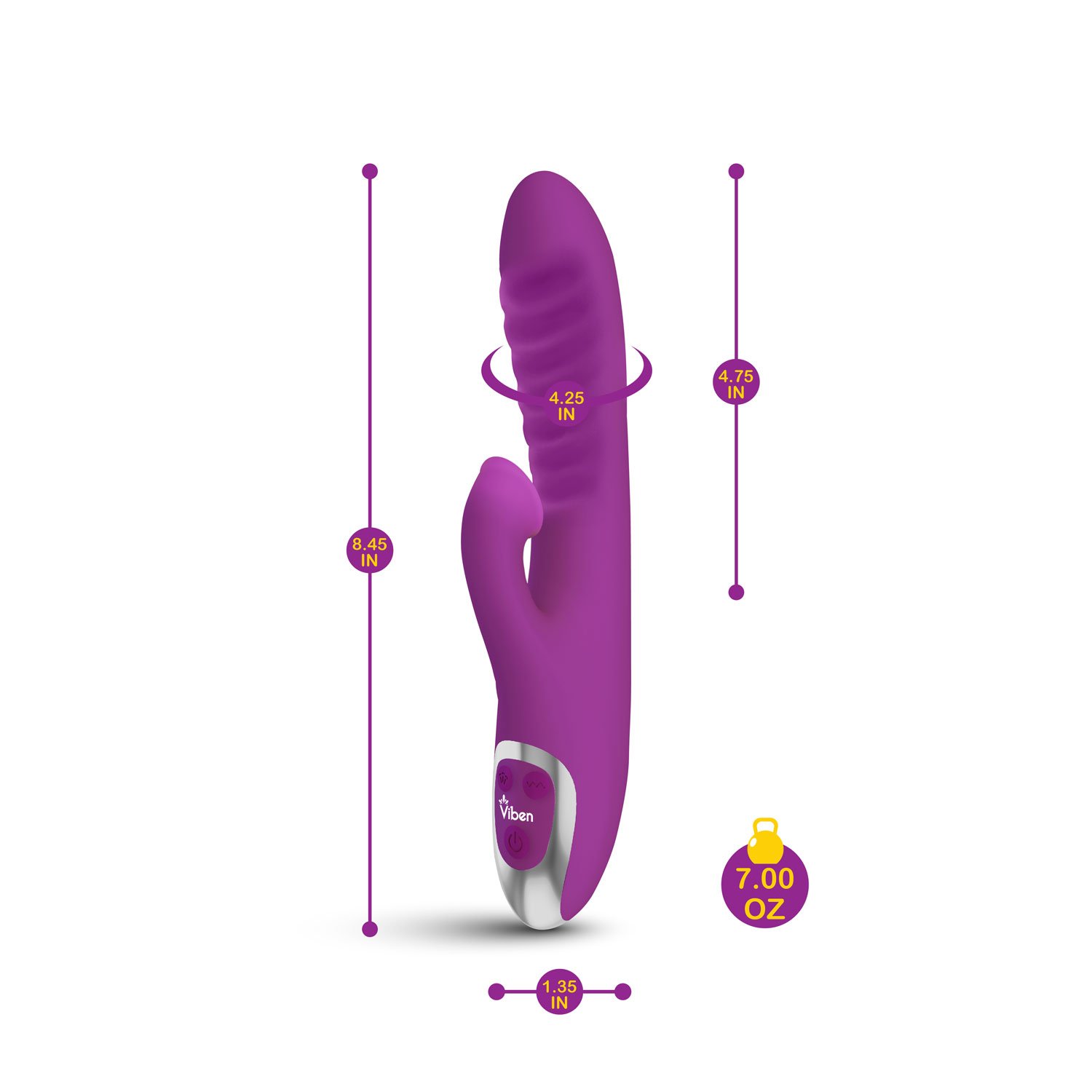 Frenzy Clitoral Suction Rabbit - Berry - Imagen 2
