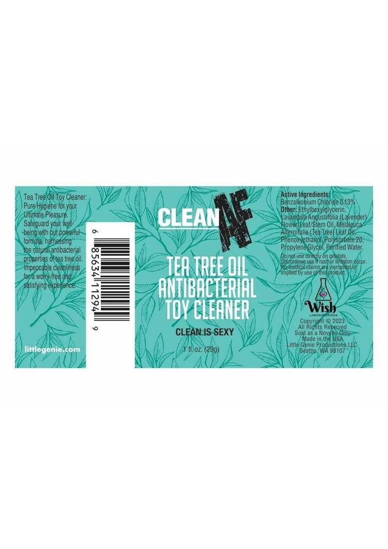 Clean AF Sex Toy limpiador en spray 1oz - Tea Tree - Imagen 2