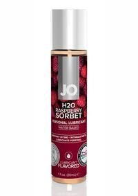 JO H2O Water Based Flavored Lubricante intimo Raspberry Sorbet 1oz