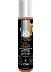 JO Gelato Water Based Flavored Lubricante intimo Creme Brulee 1oz