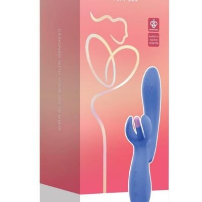 Fortexa Kinky Finger Flapping Recargable Silicone Clit & G-Spot Vibrador con App Control - Blue/Pink