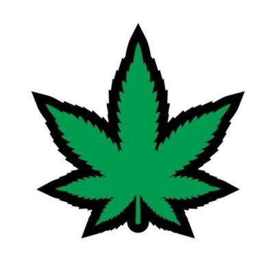 Marijuana Leaf Green Enamel Pin - Green/Black