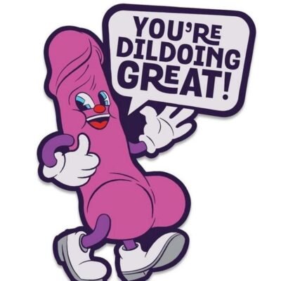 Fuck Buddies You're Dildoing Great Enamel Pin - Multicolor