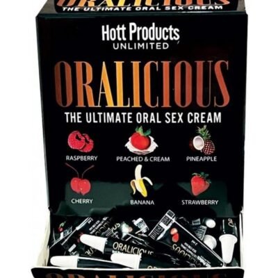 Oralicious Ultimate Oral Sex Cream Assorted Flavors 144 2ml Tubes Per Counter Display
