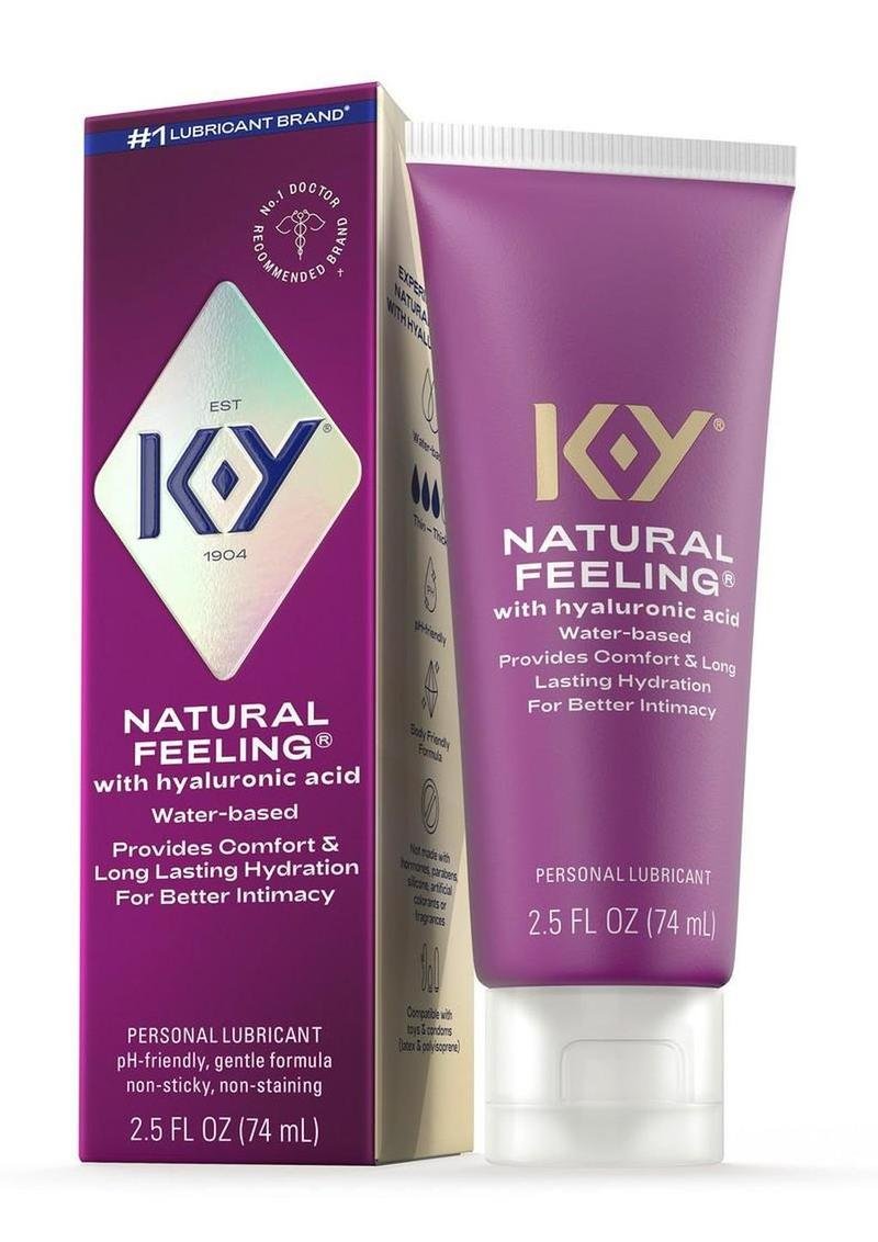 KY Hydrate Natural Feeling Moisturizing Water Based Lubricant with Hyaluronic Acid 2.5oz