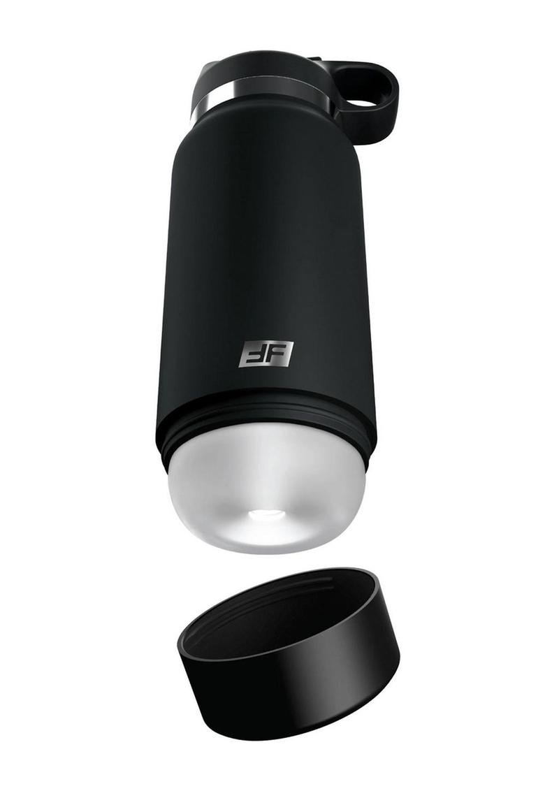 Masturbador Pipedream Products - PDX Plus Fap Flask Thrill Seeker Stroker - Frosted/Black - Imagen 2