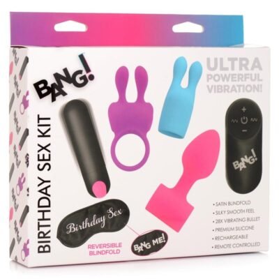 Bang! Birthday Sex Kit con control remoto - Multicolor
