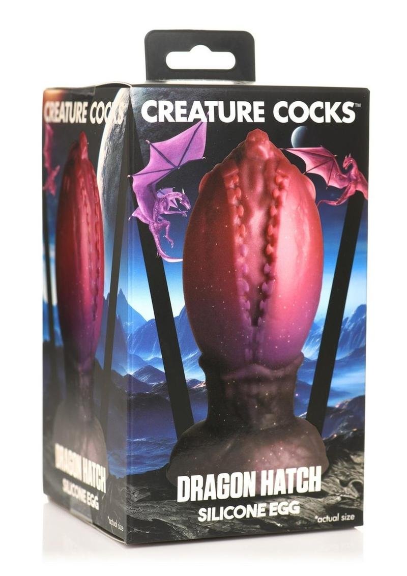 Creature Cocks Dragon Hatch Silicone Egg plug anal - Large - Multicolor