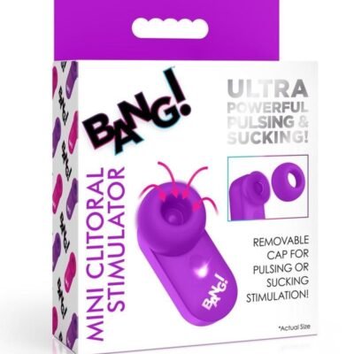 Bang! Mini Clitoral Silicone Recargable Estimulador - Purple