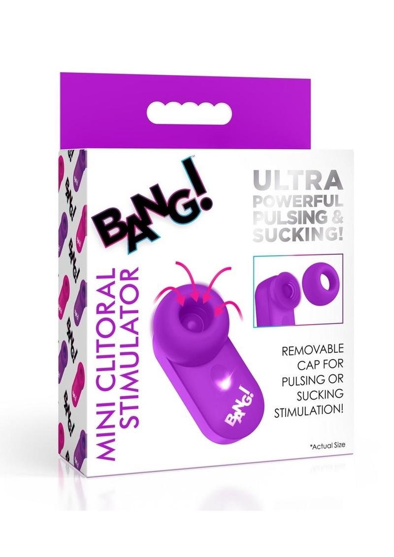 Bang! Mini Clitoral Silicone Recargable Estimulador - Purple