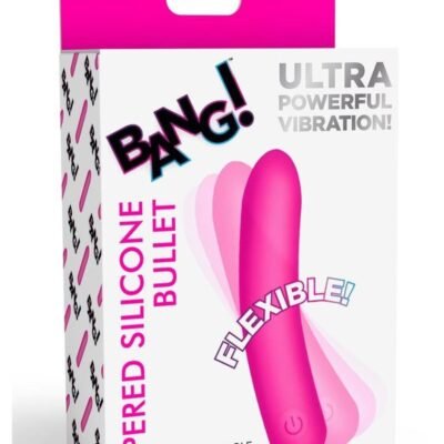 Bang Tapered Flexible Silicone Recargable Bullet - Pink
