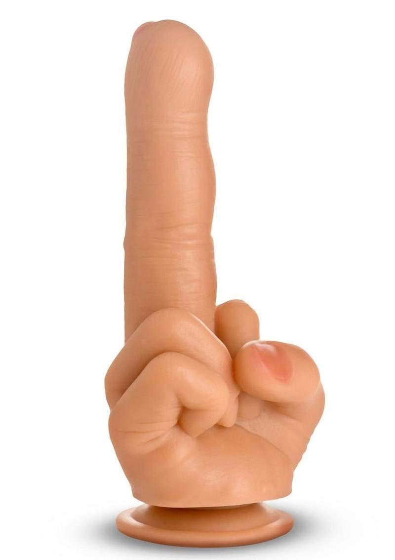 Master Series Finger Silicone Dildo - Vanilla - Imagen 2