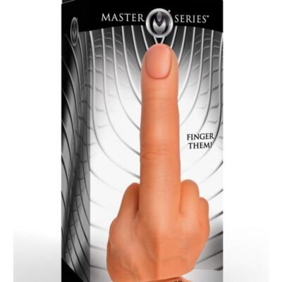 Master Series Finger Silicone Dildo - Vanilla