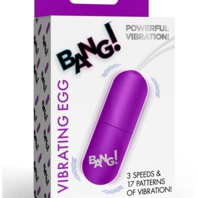 Bang Vibrating Rechargeable Egg with Remote - Purple