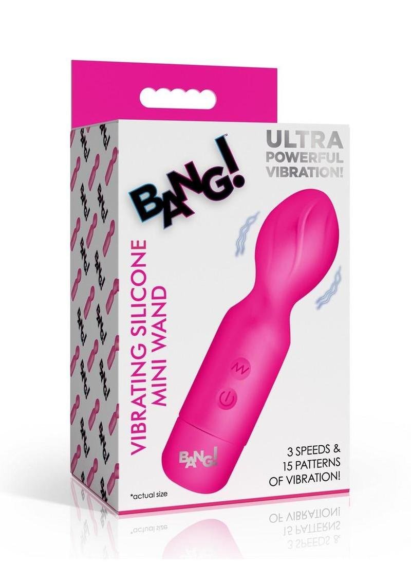 Bang! 18X Vibrador Silicone Mini Wand - Pink