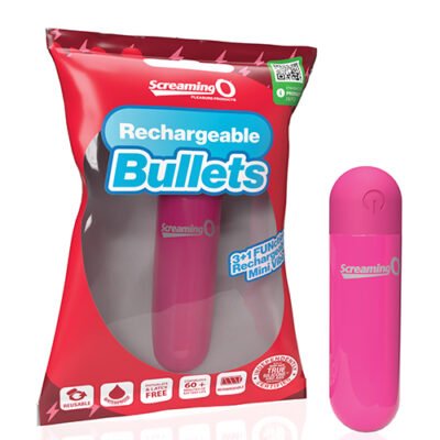 Screaming O Rechargeable Bullets - Pink