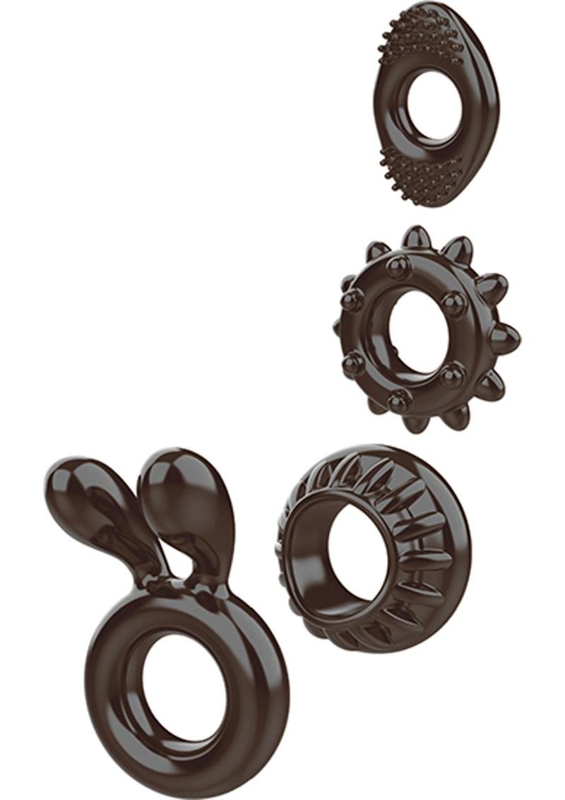 Zero Tolerance Ring My Bell Cock Ring Kit (4 piece kit) - Smoke - Imagen 2