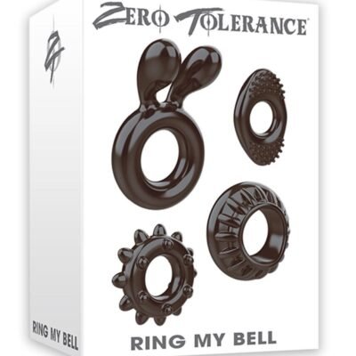 Zero Tolerance Ring My Bell Cock Ring Kit (4 piece kit) - Smoke