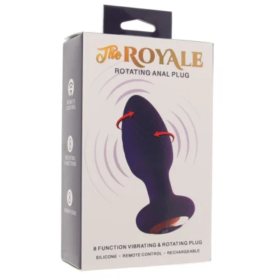 The Royal Rotating Anal Plug Recargable Silicone con Control remoto - Purple