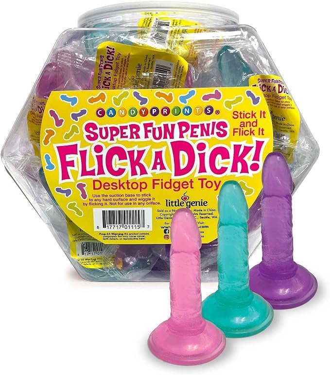 Candyprints Super Fun Penis Flick A Dick - Assorted Colors