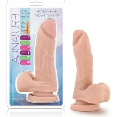 Au Naturel Mighty Mike Dildo realistico 5in - Vanilla