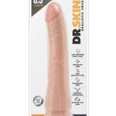 Dr. Skin Silver Collection Realistic 8.5 Dildo 8.5in - Vanilla