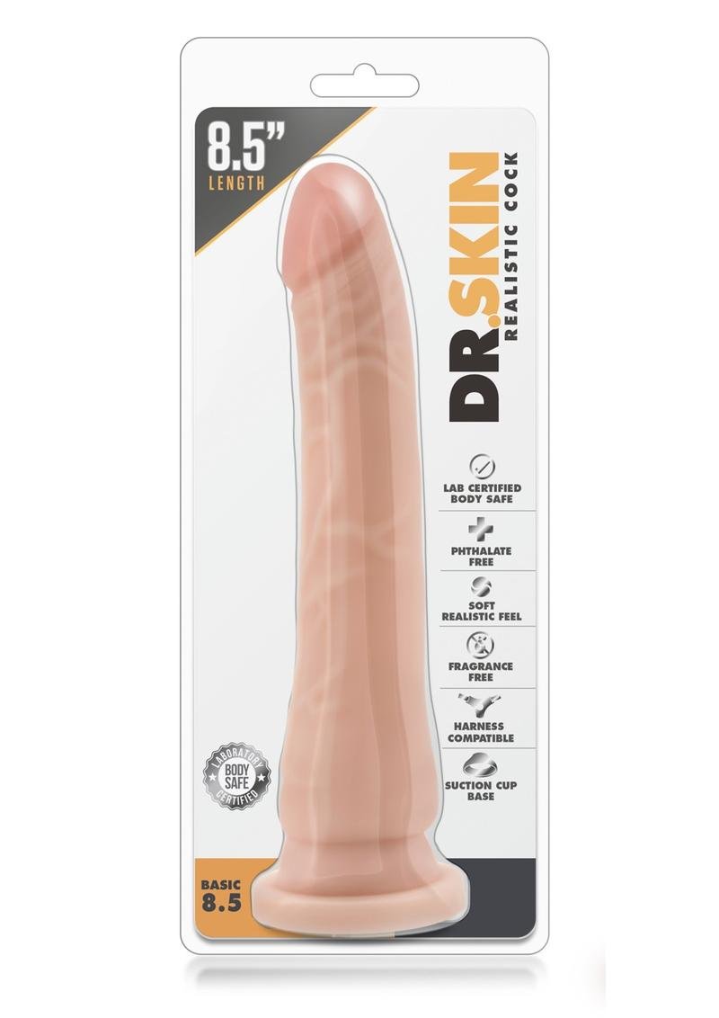 Dr. Skin Silver Collection Realistic 8.5 Dildo 8.5in - Vanilla
