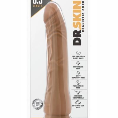 Dr. Skin Silver Collection Realistic 8.5 Dildo 8.5in - Caramel