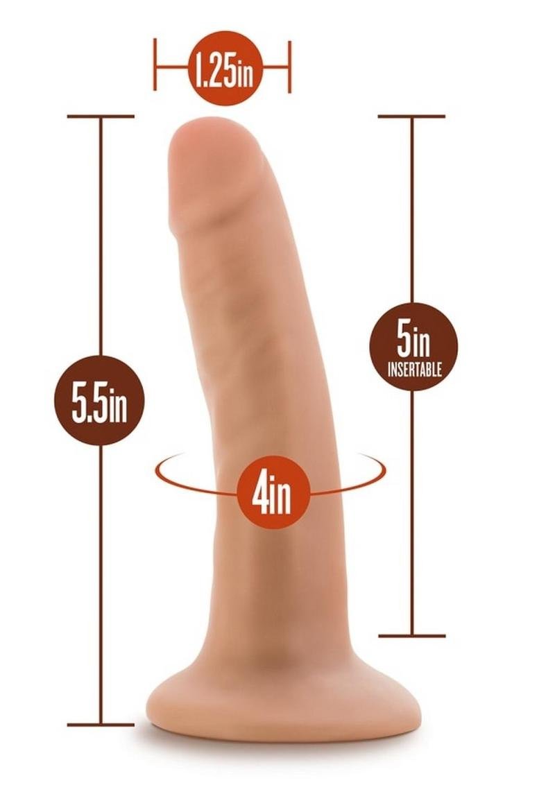 Dr. Skin Silver Collection Dildo W Suction Cup 5.5in - Vanilla - Imagen 2
