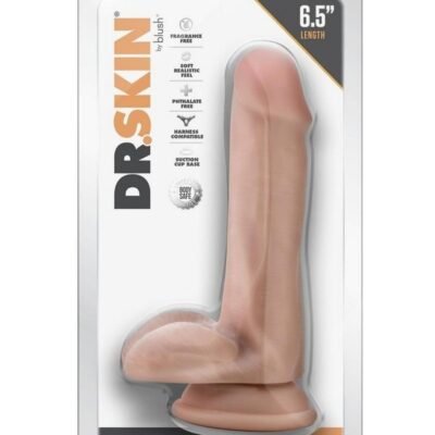 DR SKIN DR JEFFREY 6.5 DILDO BALLS BEIGE