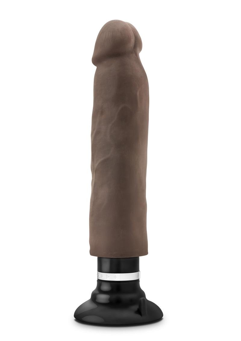 Au Naturel Sensa Feel Magnum Vibrating Dildo 11in - Chocolate - Imagen 2