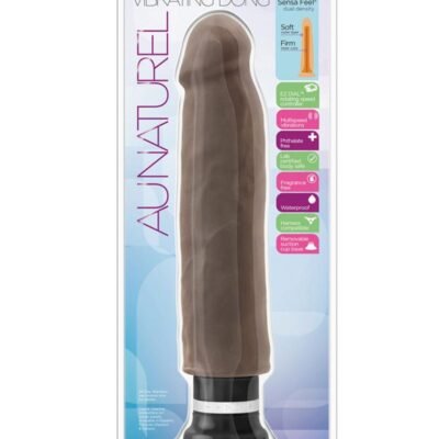 Au Naturel Sensa Feel Magnum Vibrating Dildo 11in - Chocolate
