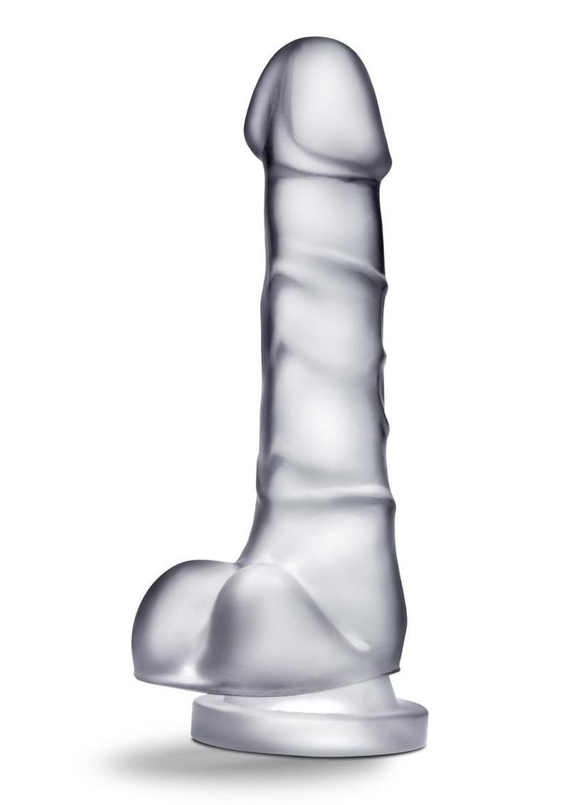 B Yours Diamond Quartz Dildo 7.5in - Clear - Imagen 3