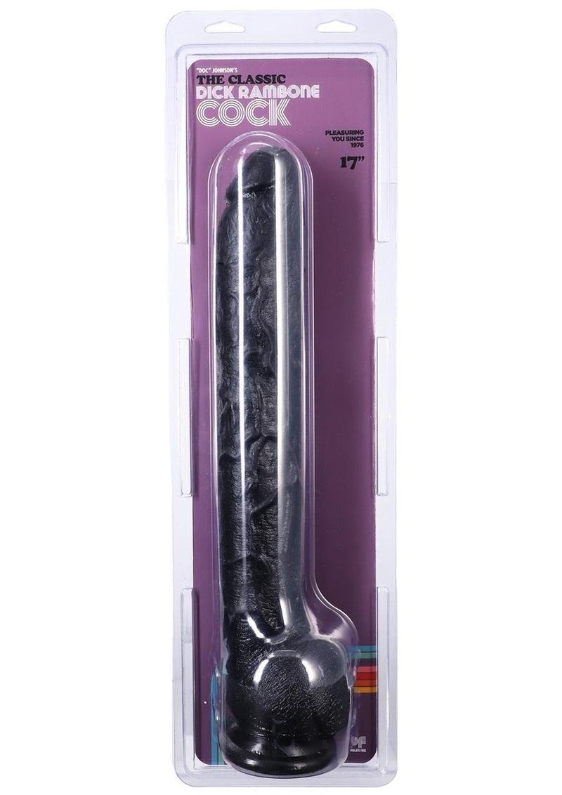 Dick Rambone Dildo 17in – Black
