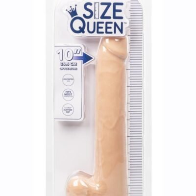 Size Queen Dildo 10in - Vanilla