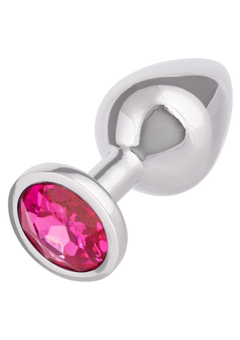 Jewel Rose Aluminum Anal Plug - Large - Pink - Imagen 2