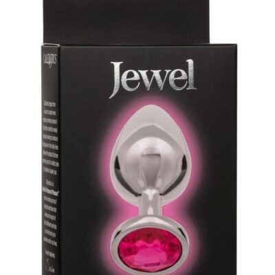 Jewel Rose Aluminum Anal Plug - Large - Pink