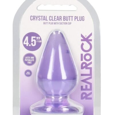 RealRock Crystal Clear Anal Plus 4.5in - Purple