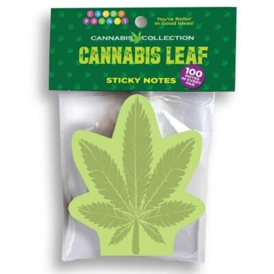 Cannabis Leaf Sticky Notes