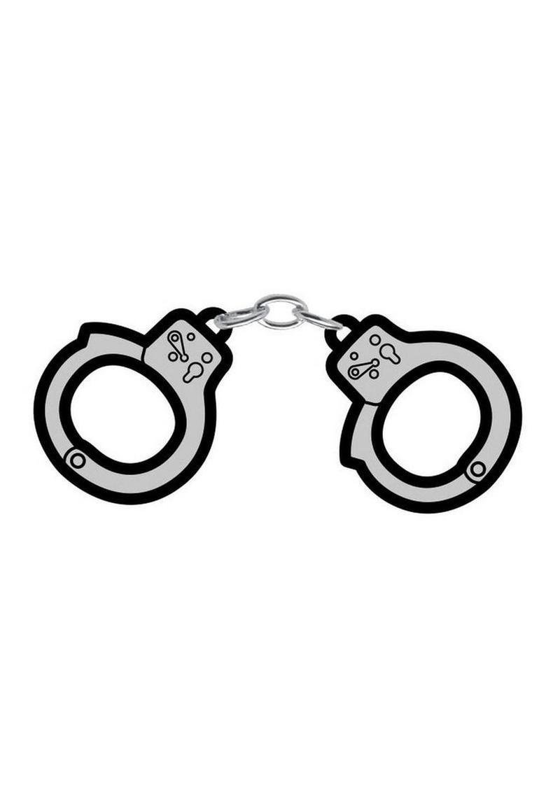 Handcuffs Enamel Pin - Black/Silver - Imagen 2
