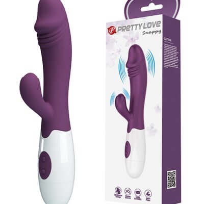 Pretty Love Snappy - Vibrador Rabbit de Doble Estimulación 7.5" - Morado