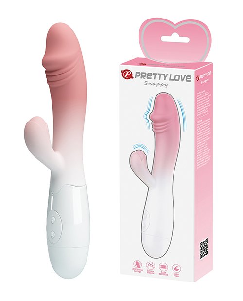 Pretty Love Snappy - Vibrador Rabbit de Doble Estimulación 7.5" - Rosa