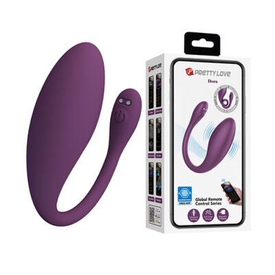 Pretty Love Dora - Vibrador de Pareja con App - Morado